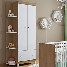 Guarda Roupa Quarto Infantil Gutti com 2 Portas e 1 Gaveta