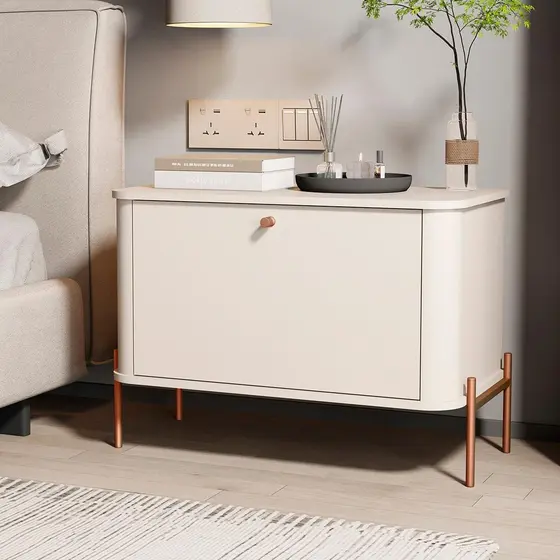 Mesa de Cabeceira Quarto Tucupí Com 1 Porta e Pés de Metal