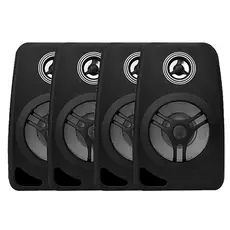 4 Caixas de Som LeSon 4" 70w 8 Ohms Preta Bluetooh Lojas Escritório Área Gourmet Restaurantes