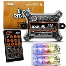 Central Strobo Ritmico 3.0 Controle Ação Dupla Par Farol RGB Endereçavel 6W AJK Suporte 5 Mil Farois