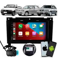 Multimídia 7 Polegadas Gol G3 Saveiro G3 Parati G3 Com Carplay Android Auto Espelhamento Celular + Moldura + Câmera Ré
