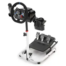 Suporte Simulador de Volantes SPRO V3 Branco Com Regulagem de Altura Extreme Racing