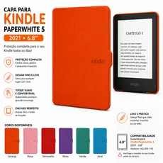 Capa para Kindle Paperwhite 5  Geração 2021 6.8 M2L3EK K5 Case Protetora Anti Risco Leve