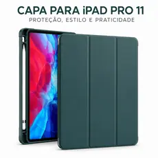 Capa Case para iPad Pro 11 com Suporte, Slot para Caneta, Auto Sleep Wake e Proteção Anti-Impacto
