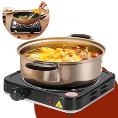 Fogão Elétrico Cooktop 1 Boca 1000w Camping Portátil De Mesa Tamanho Compacto Esquenta Rápido Linha Premium