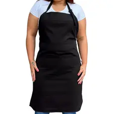 Avental Brim Com Bolso Ajustador Garçom Uniforme Bar Chef Evento Chique Luxo