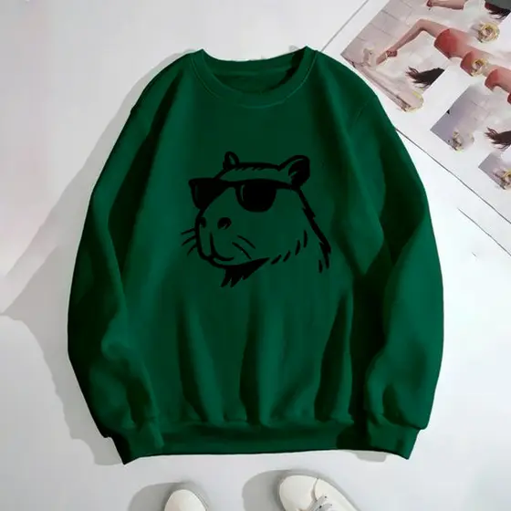 Blusa De Frio Feminino Tumblr Moleton Feminino Fofo Moletom Feminino Blusa Feminina Moletom Capivara