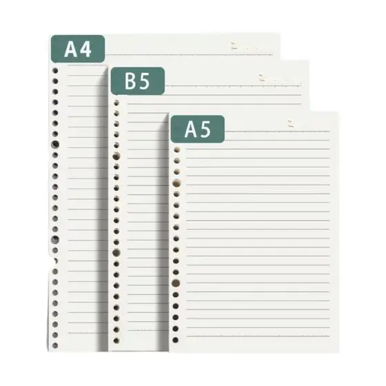 REFIL 60 FOLHAS CADERNO INTELIGENTE FICHARIO A4 A5 B5