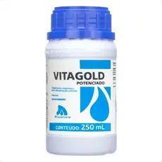 Vitagold Potenciado 250 ml Suplemento vitaminico para alimentação animal