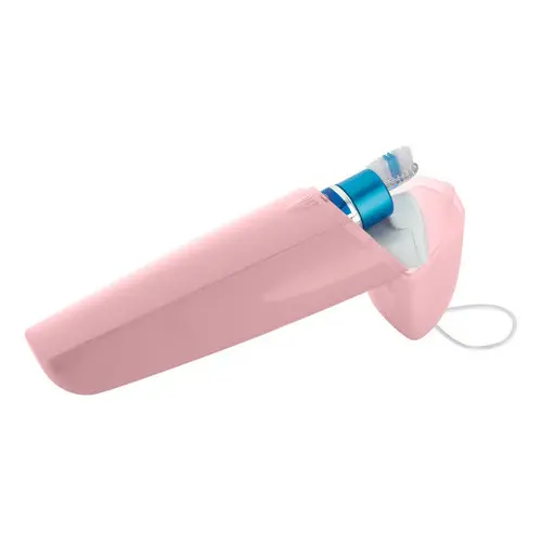 Porta Escova De Dente E Pasta De Dente Com Tampa Portátil Viagem Rosa Ou