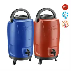 Botijão Garrafa Garrafão Térmico Quente Gelado Café Água 12 Litros Tripé Alça Vermelho Azul Invicta