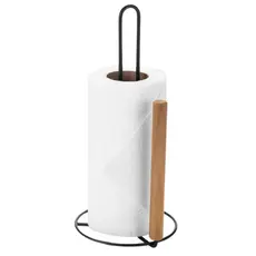 Suporte Porta Rolo Papel Toalha Guardanapo Cozinha Mesa Balcão Eco Design Preto Arthi