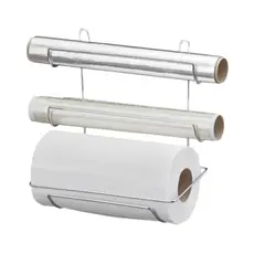 Suporte De Rolos De Papel Triplo Para Parede Cromado Passerini