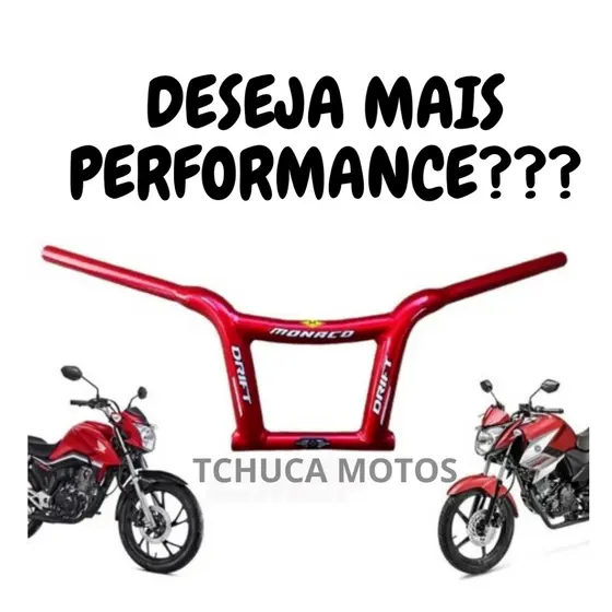 Guidão Esportivo guidon cargo 160 lunge guidão de bicicleta Mônaco Drift Alto Cg Titan Fan Factor Fazer