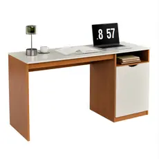 Escrivaninha Home Office De Escritório Maxi Com Porta E Nicho Mesa De Estudo Para Computador Notebook MDF Resistente