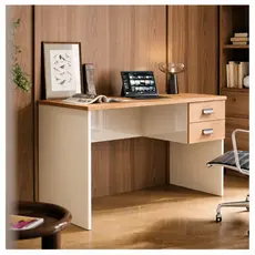 Escrivaninha Home Office Escritório Com 2 Gavetas E Corrediças Telescópicas Mesa Para Computador PC Notebook Londres