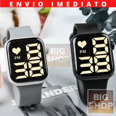 Relógio LED A Prova D'Agua Feminino Masculino Eletrônico Esportes Smart Watch