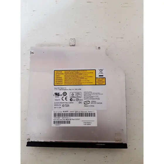 Drive De Cd/dvd Notebook Mirax