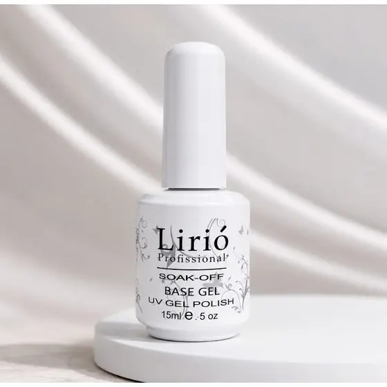 Base Gel LED UV 15ml para Unhas - Fixação e Durabilidade