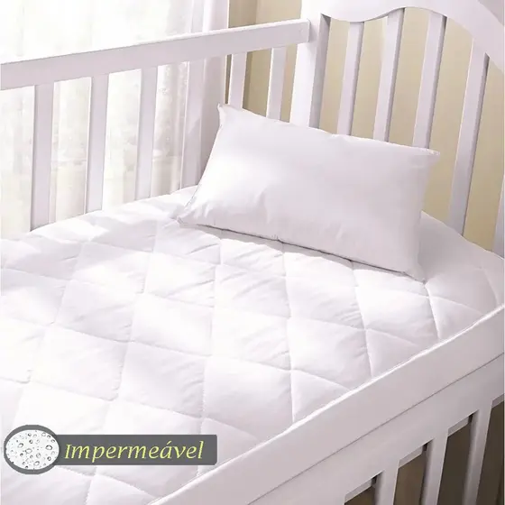 Capa Protetora Colchao Impermeavel Para Berço 2 Peças Matelado