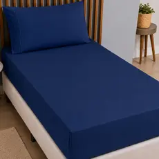 Lençol Solteiro King 2 peças 40 Cm De Altura Tecido Percal 400 Fios Mácio