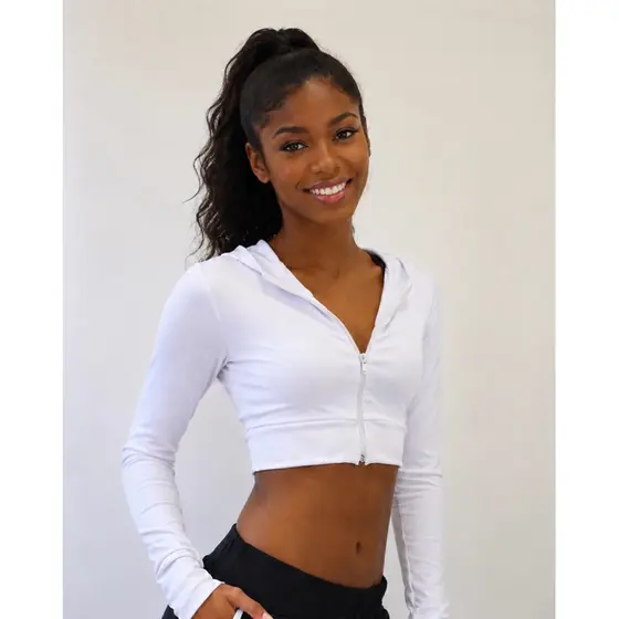 Casaco fitness de academia cropped feminino casaco gringo blogueira tumblr casaco feminino