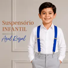 Suspensório Azul Royal Infantil