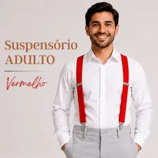 Suspensório Vermelho Adulto HALLOWEEN