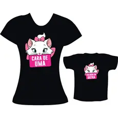 Kit Camiseta Mãe e Filha Cara De Uma/F.ocinho Da Outra