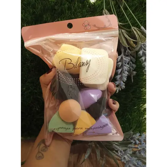 KIT 12 unidades Esponja Para Maquiagem/ Esponja de Rosto Facial Maquiagem Base