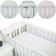 Tela Protetora para Berço Respirável Telinha de Grade para Bebê