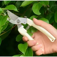 Tesoura 17,5cm Alicate De Poda E Cortar Cabo De Plástico Ponta De Metal Para Jardim Jardinagem Plantas Galhos E Folhas