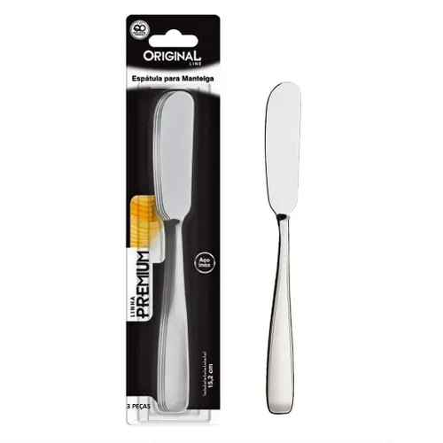 Conjunto De Espátulas Para Manteiga Patê E Geleia Aço Inox 15cm Ou 14cm Original Premium