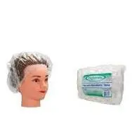 kit 25 unidades Touca Plástica Descartável Higipratic