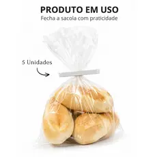 Kit 5 Prendedores Clipes Fecha Pacote Lacre Vedação Saco - Prendedor Fecha Fácil Embalagens Alimentos Cozinha