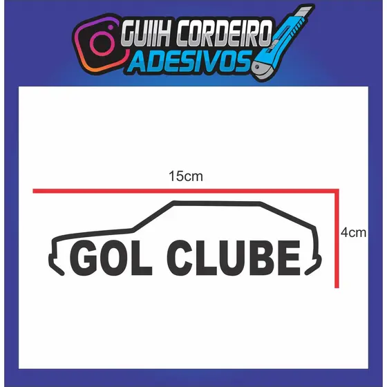 Adesivo Clube Gol Quadrado
