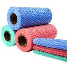 Kit Panos Multiuso em Rolo 50 Unidades 24x30cm Alta Absorção Limpeza Doméstica Cores Sortidas 1, 2 ou 3 Rolos