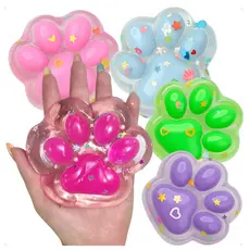Brinquedos Squishy De Aperto Pata De Gato GRANDE Kawaii Soft Squeeze Com Bola para Alívio De Estresse, Fanwix