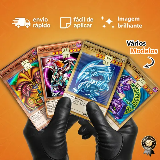 Adesivo Película Para Cartão Yu Gi Oh, Presente – Skin Card Personalizado
