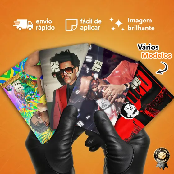 Películas Adesivas The Weeknd para Cartão, After Hours, Spotify – Skin Card Personalizada