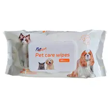 Lenço Umedecido para Cães e Gatos Pet Vogue 20x15cm 80 Pçs