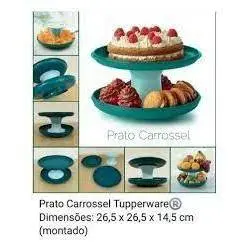 Tupperware Suporte Versátil - Fruteira - Petisqueira - Porta bolo - Tortas - Baleiro - Porta Pão