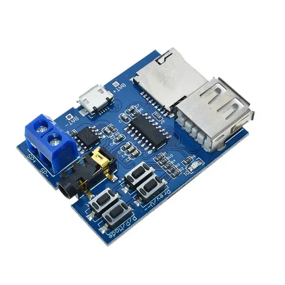Placa MP3 com entrada para cartão SD e PEN DRIVE - pequenos projetos, mas alta qualidade