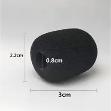 Espuma de microfone para proteção anti-puff - especial para lapela, gooseneck e handset - excelente qualidade - Kit com 3