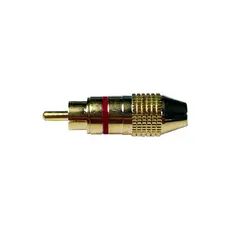RCA macho red gold conector- AMPHENOL original