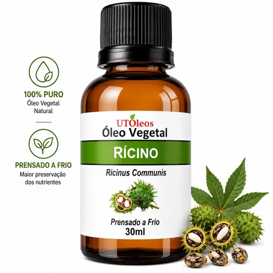 Óleo Vegetal de Rícino Mamona 100% Puro e Natural