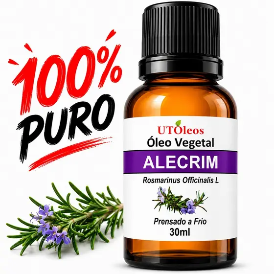 Óleo Vegetal De Alecrim 100% Puro 30ml