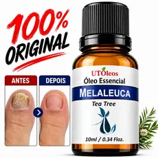 Oleo Essencial de Melaleuca Puro Tea Tree Aroma Intenso Frasco Âmbar Vegano Velas Aromaticas
