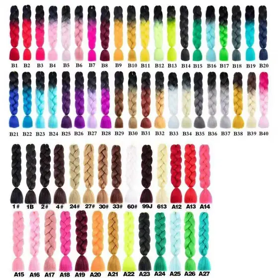 Cabelo Jumbo Para Tranças Várias Cores Super Jumbo Box braid 100g