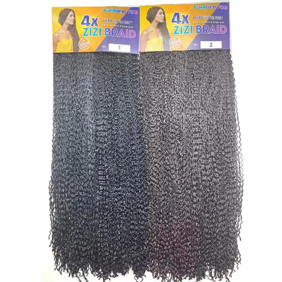 Cabelo Micro Zizi Braid Pacotão 400g Miojinho Trancinha FASHION YOU